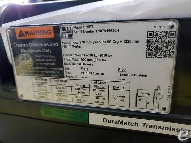2010 Hyster S50FT LP Gas Forklift - 123Forklift