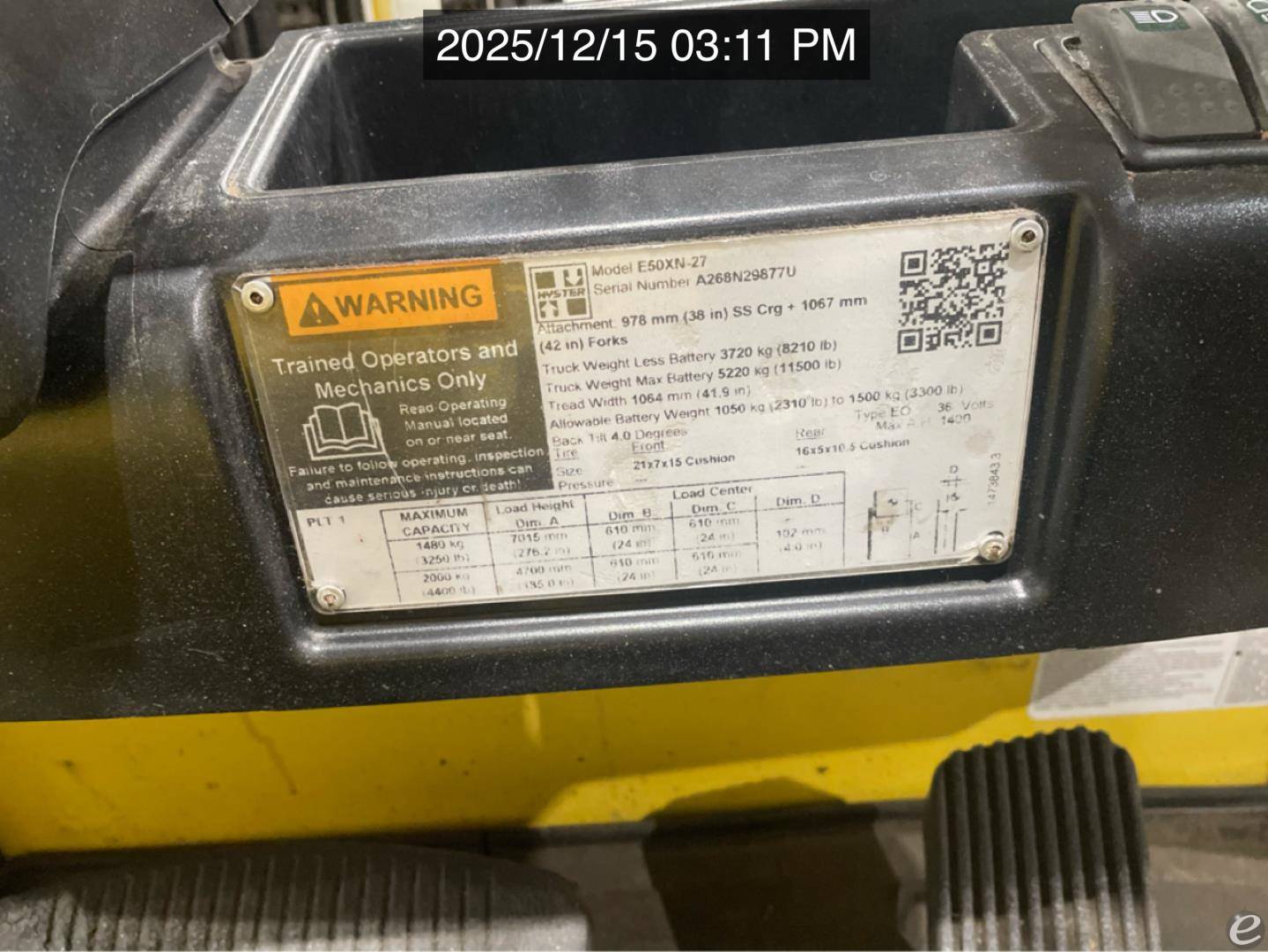 2020 Hyster E50XN