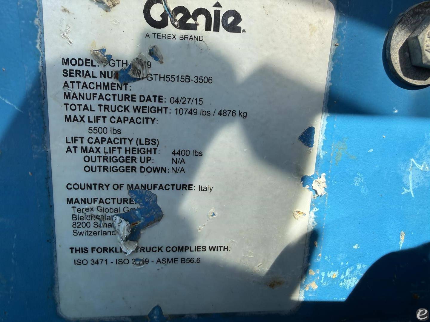 2015 Genie GTH5519