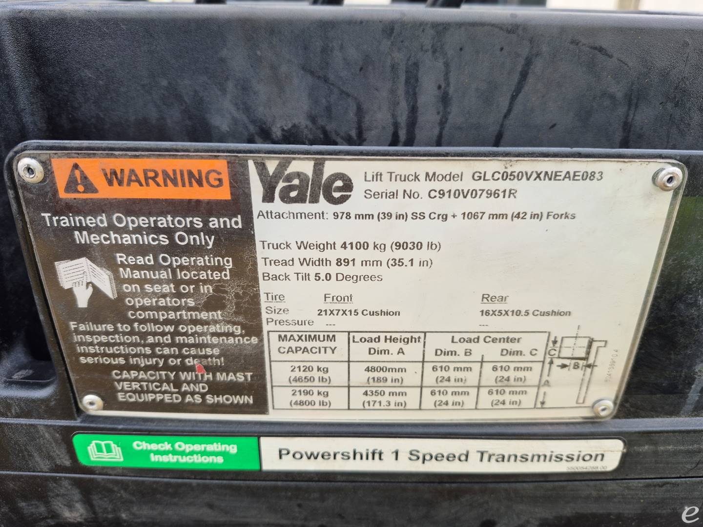 2017 Yale GLC050LX