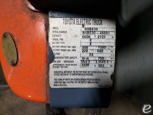 2016 Toyota 8HBE30