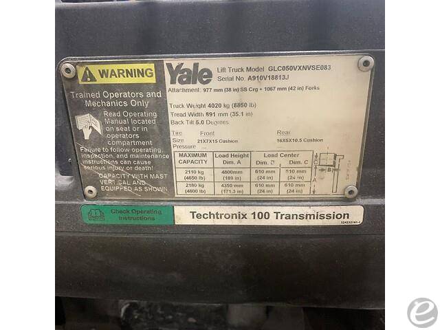 2011 Yale GC050VX LP Gas Forklift - 123Forklift