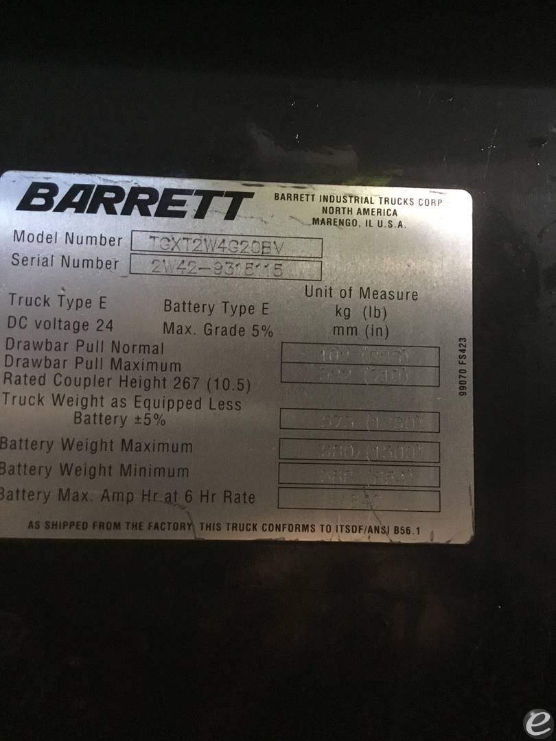2013 Barrett TGX20B