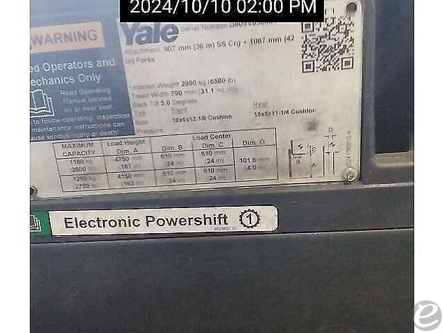 2019 Yale GC030VX LP Gas Forklift - 123Forklift
