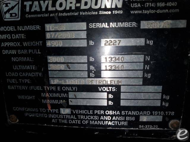 Taylor DunnTC-30/60 Forklift - 123Forklift