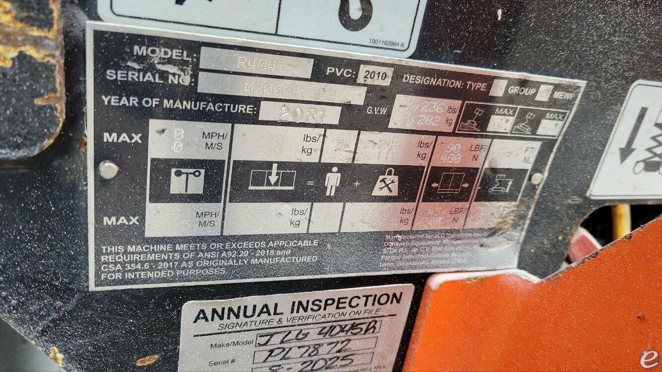 2021 JLG R4045