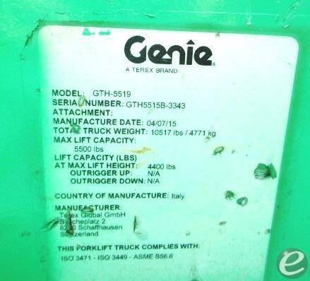 2015 Genie GTH5519