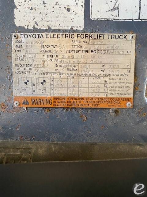 2011 Toyota 8FBCU30