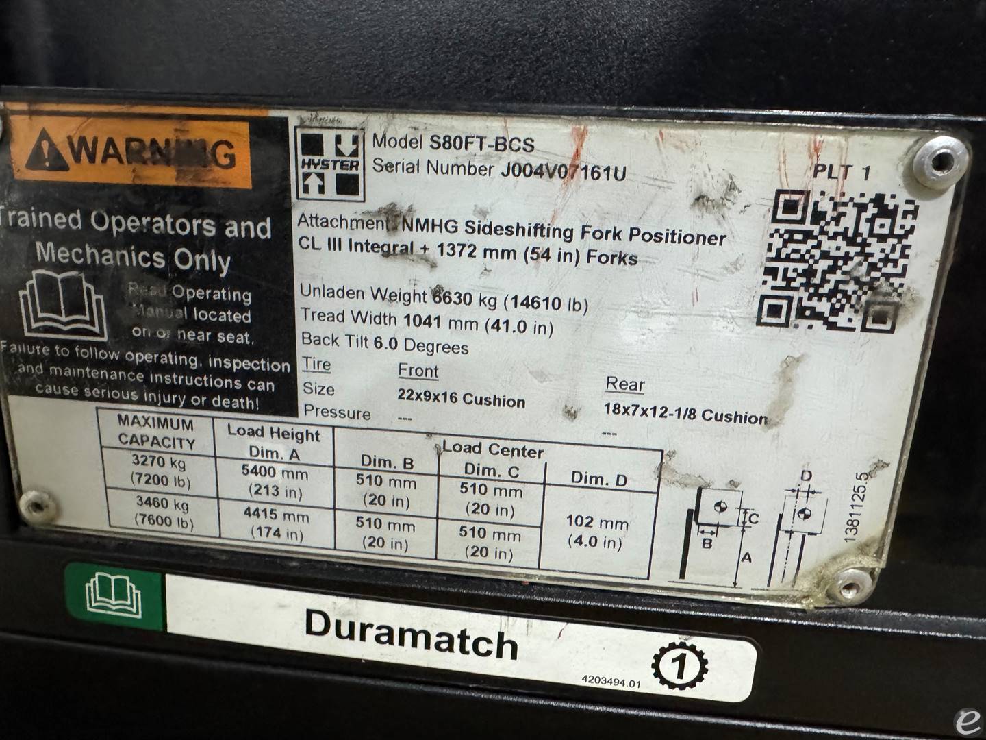 2020 Hyster S80FTBCS