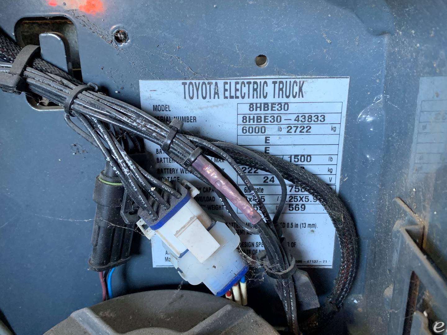 2013 Toyota 8HBE30 Electric Forklift - 123Forklift