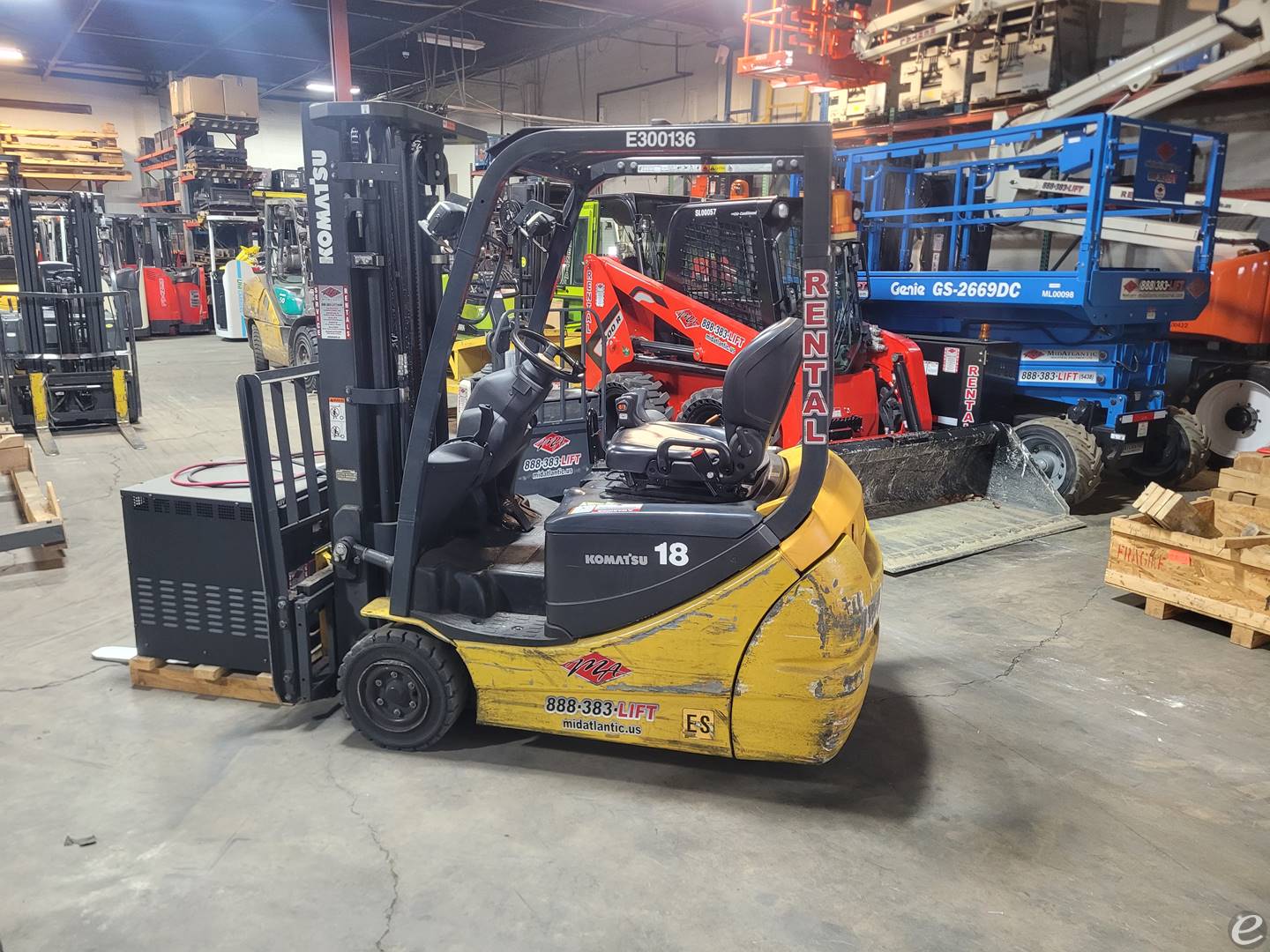 2015 Komatsu FB18MU-12 Electric Forklift - 123Forklift