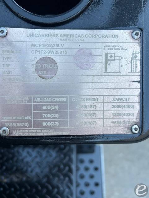 2017 Unicarriers MCP1F2A25LV