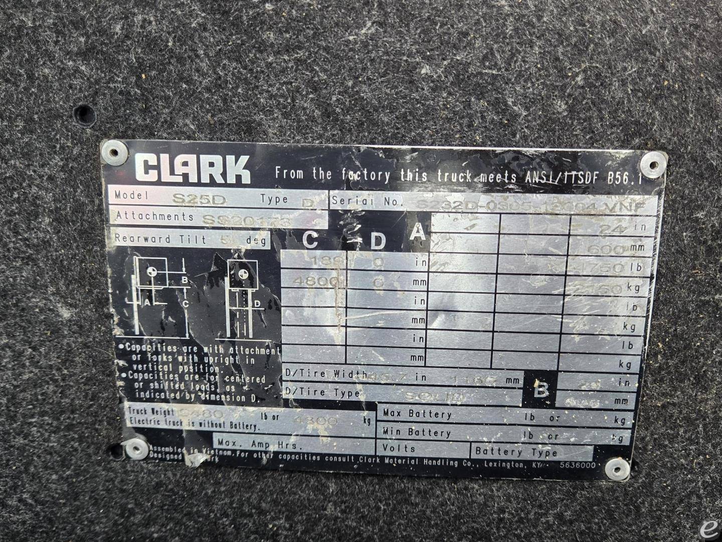 2022 Clark S25D