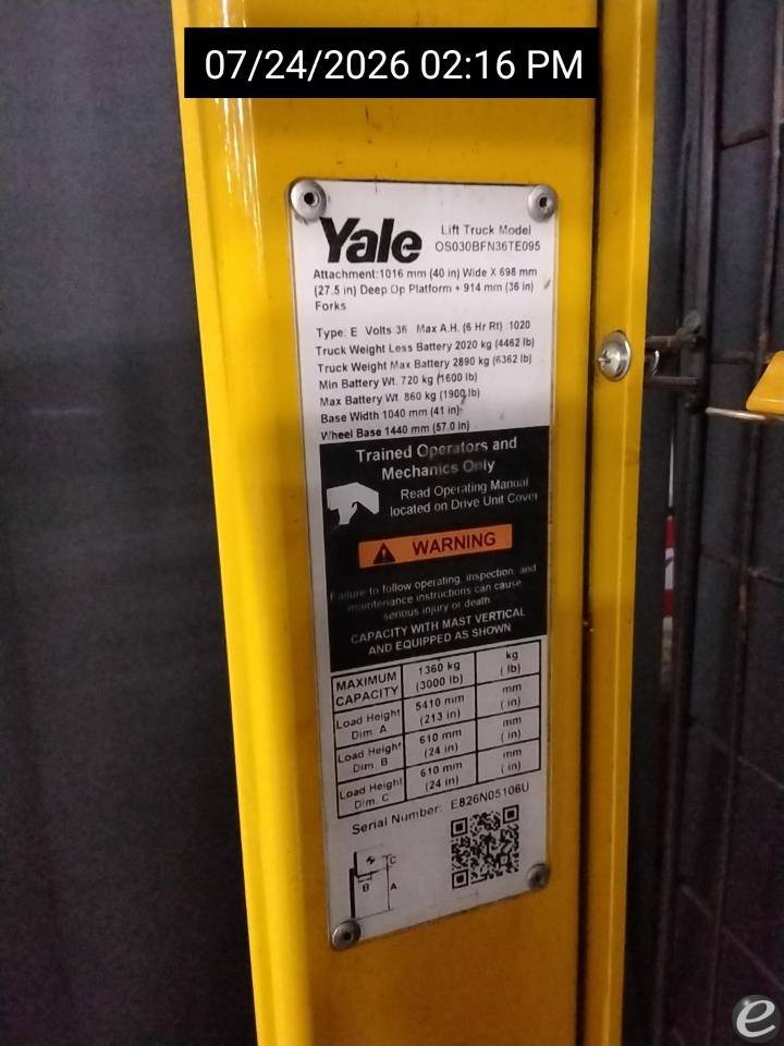 2020 Yale OS030BF