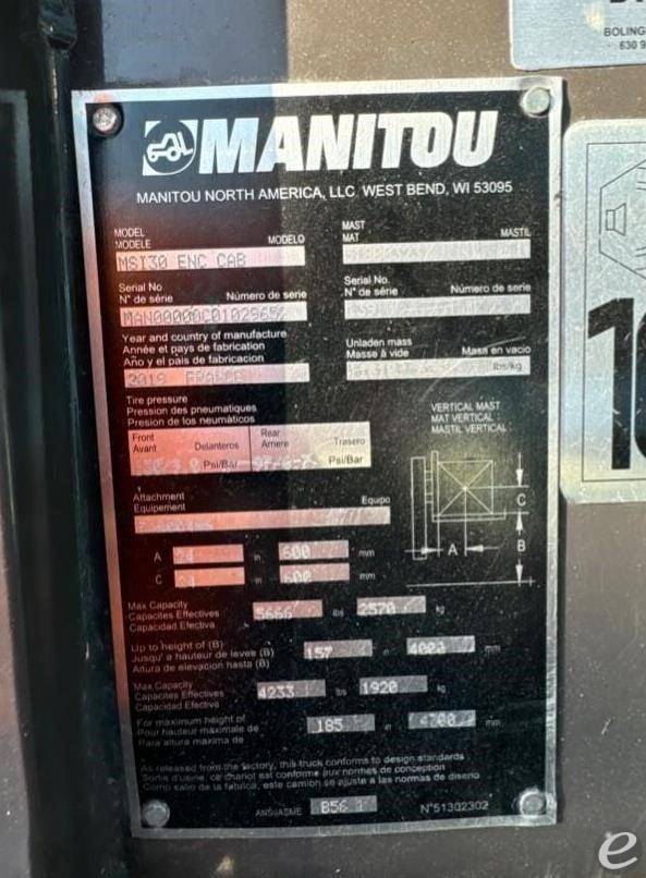 2017 Manitou MSI30T