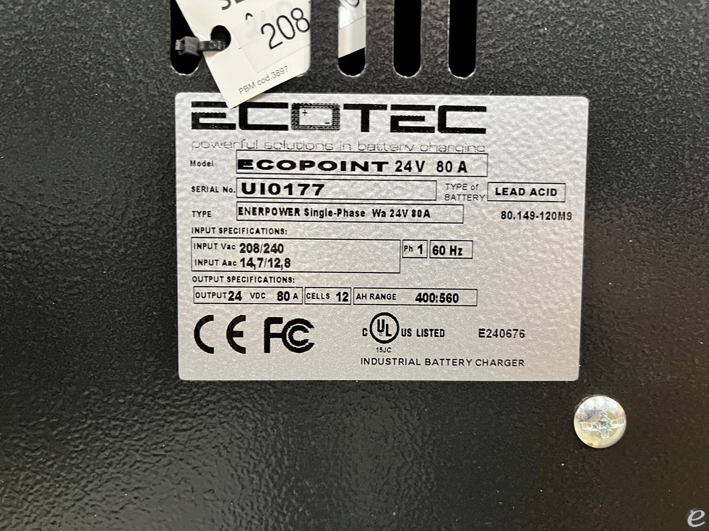 2022 Enersys 24V/80A-1