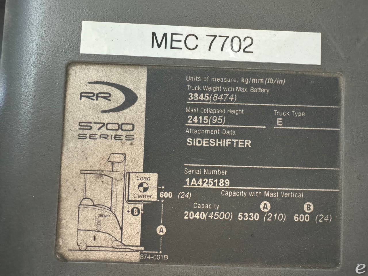 2008 Crown RR5725-45 Electric Reach...