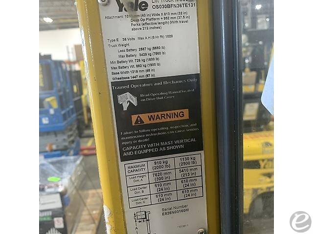 2014 Yale OS030BF Electric Order Picker - 123Forklift