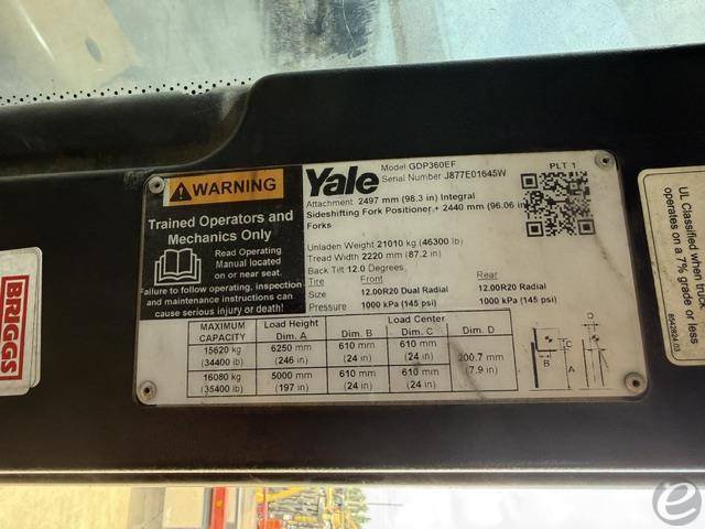 2022 Yale GDP360EF