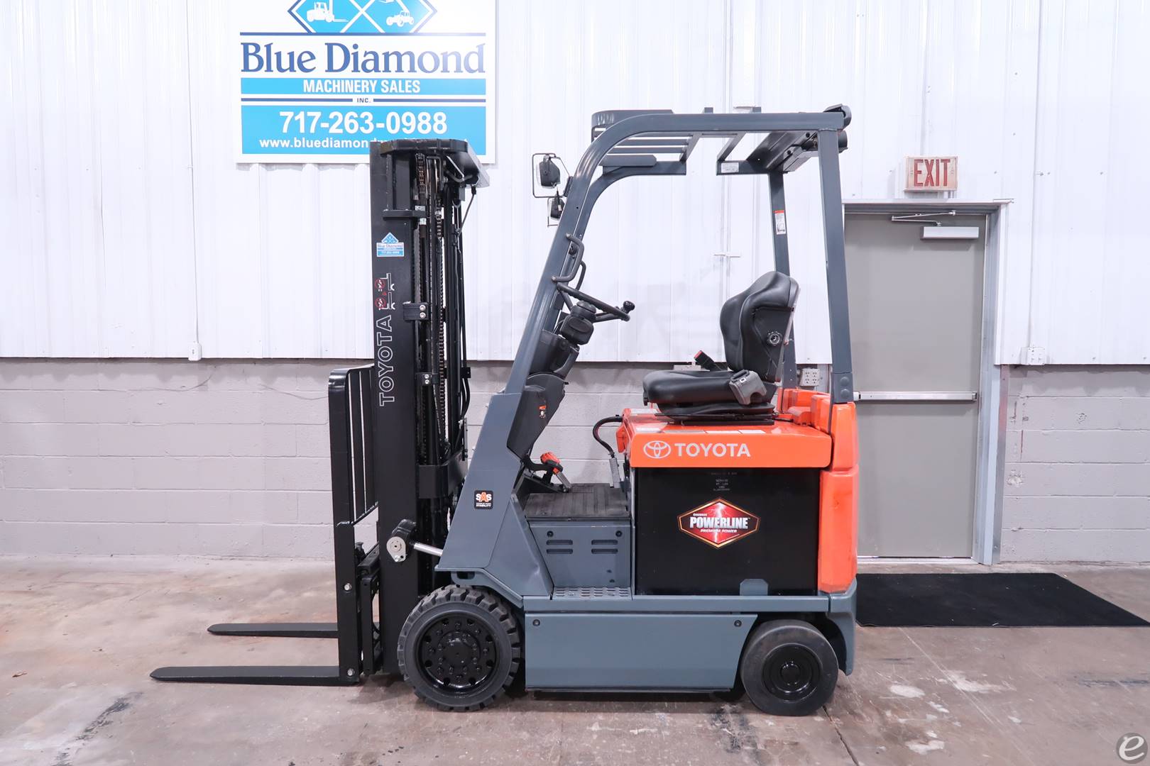 2018 Toyota 7FBCU18 Electric Forklift - 123Forklift