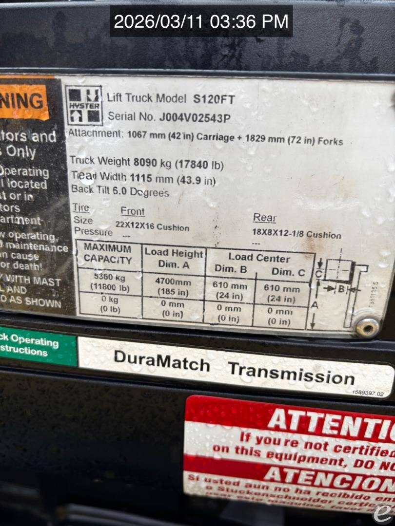 2015 Yale ERP035VT