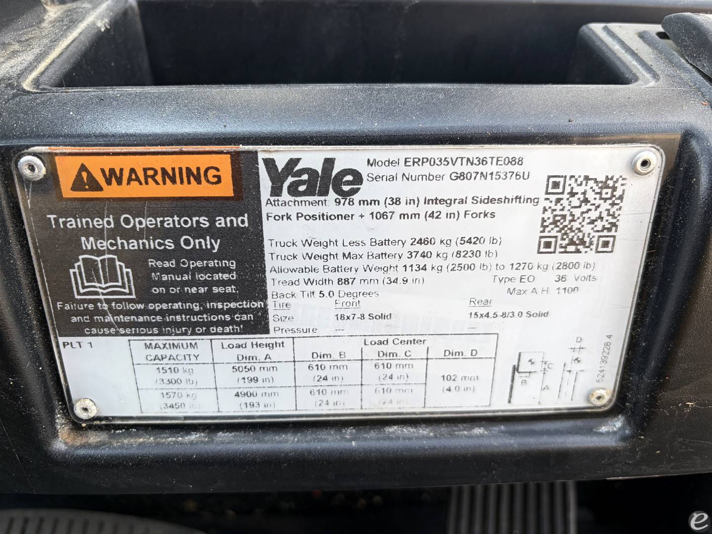 2020 Yale ERP035VT