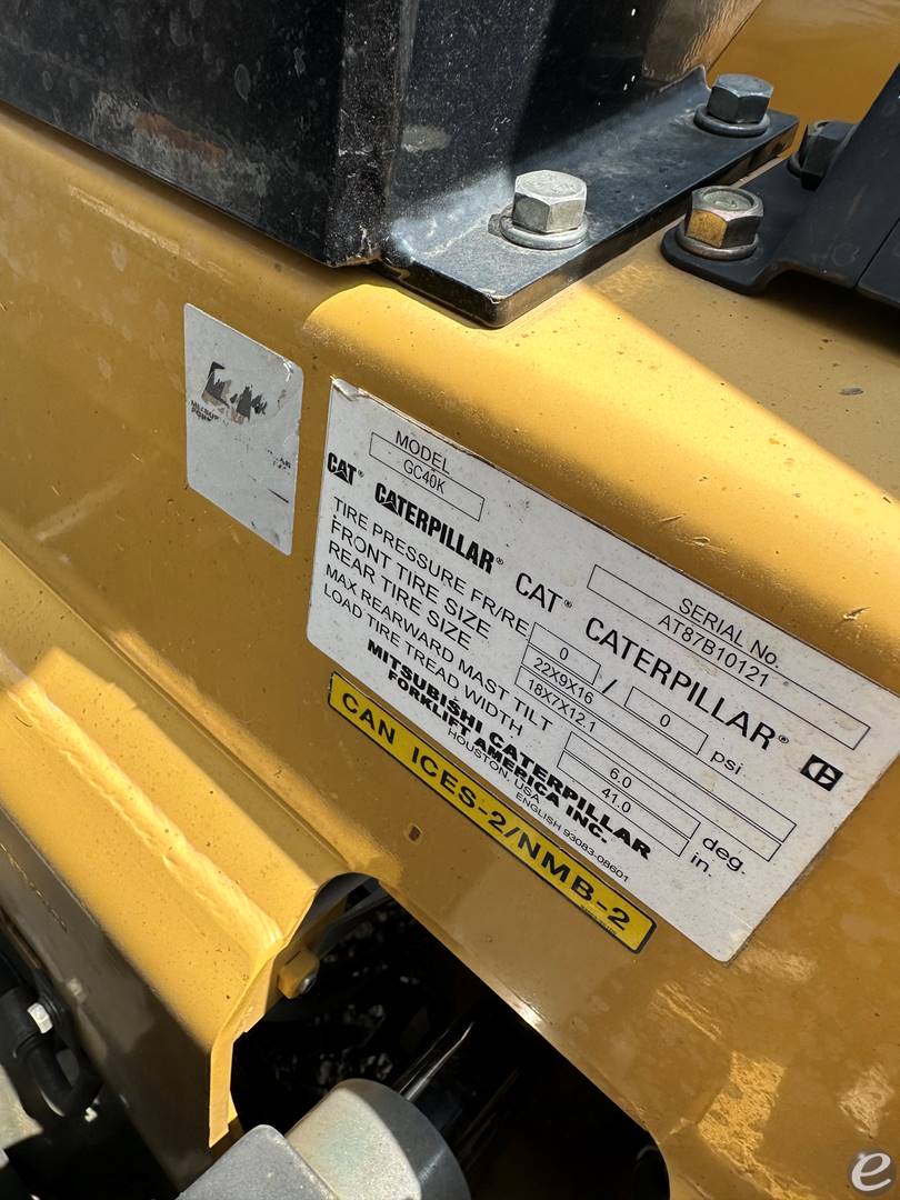 2019 Cat                                       GC40K LP Gas Forklift - 123Forklift