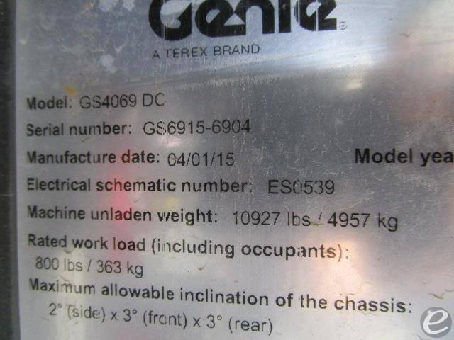 2015 Genie GS4069RT
