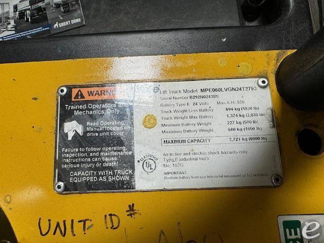 2015 Yale MPE060LV Electric Forklift - 123Forklift