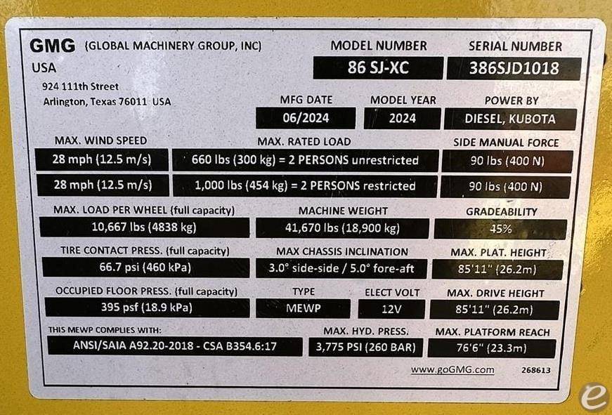 2024 86SJ-XC