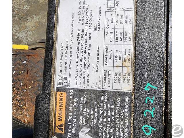 2010 Hyster E35Z Electric Forklift - 123Forklift