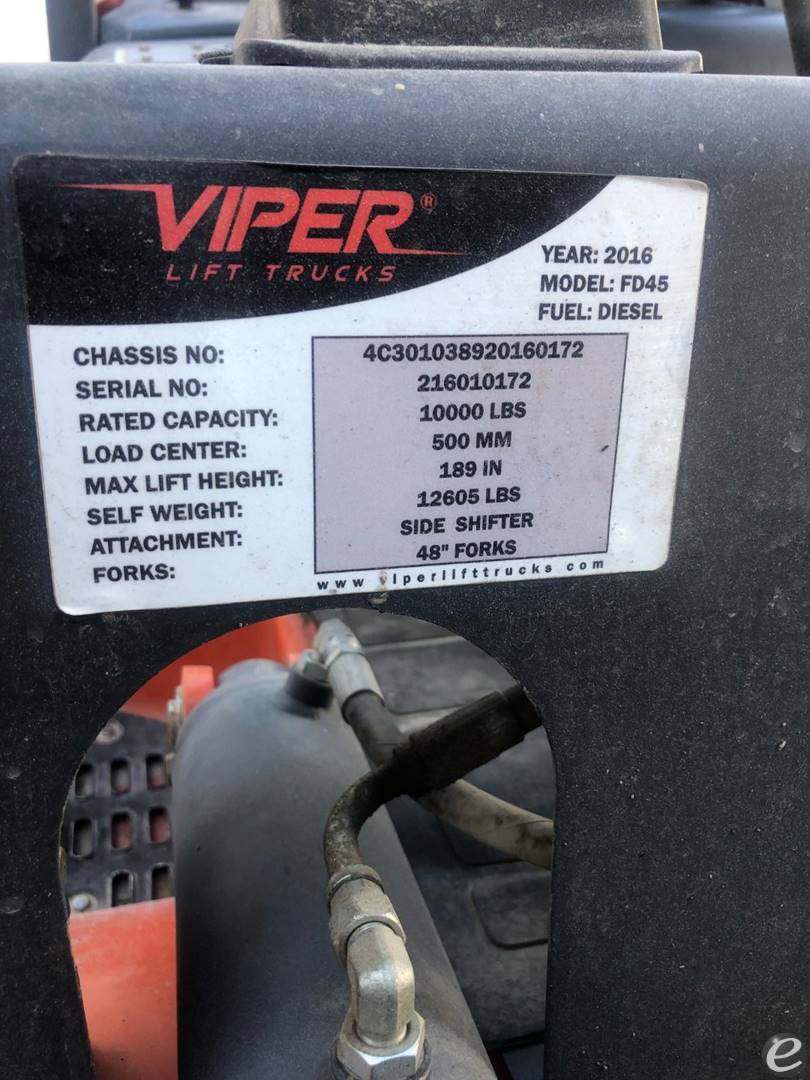 2015 Viper Lift Trucks FD45