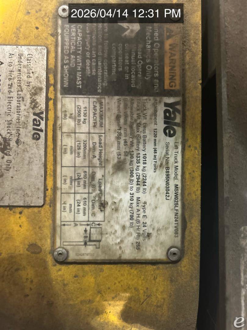 2011 Yale MSW025-F