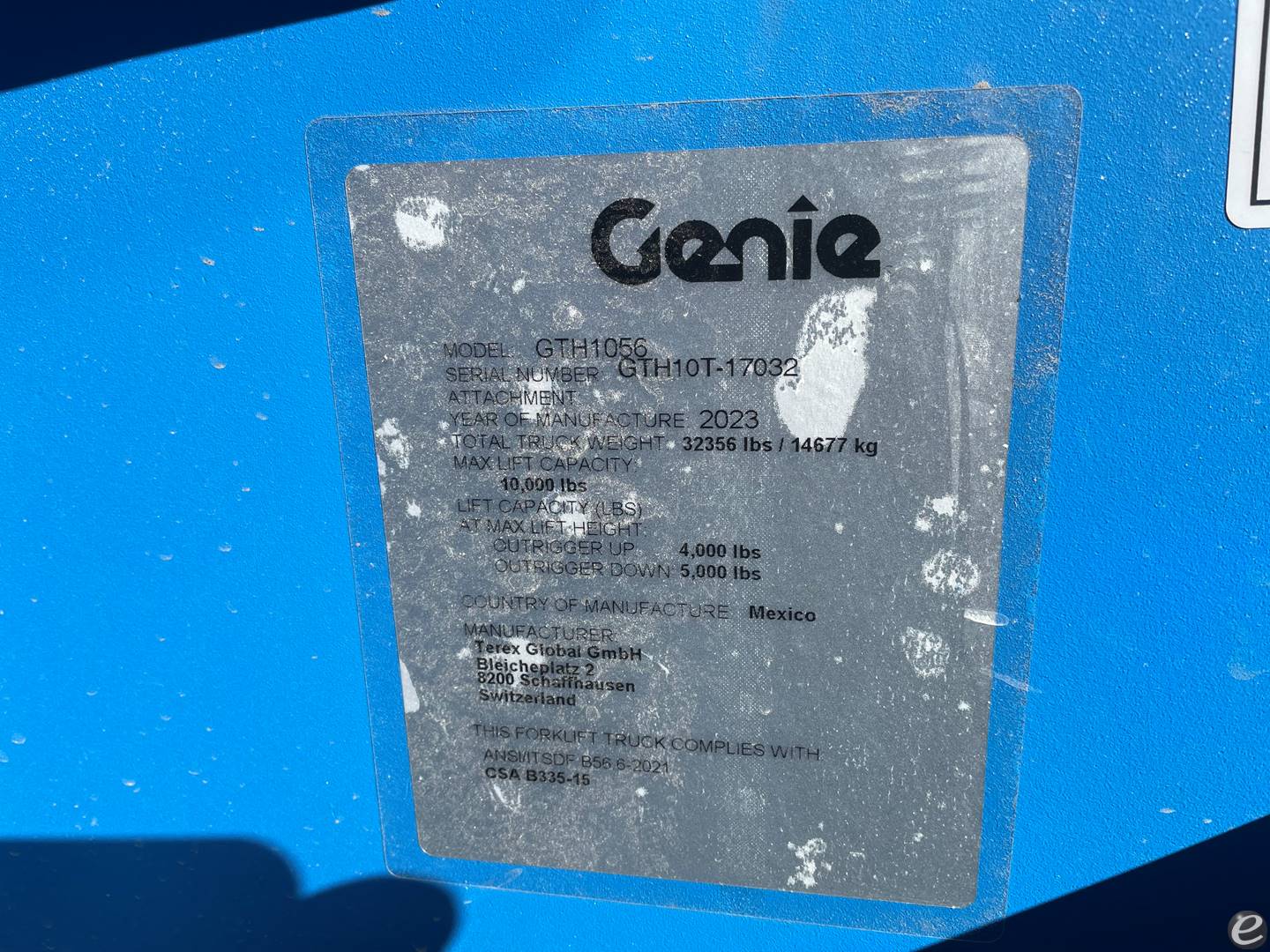 2023 Genie GTH-1056