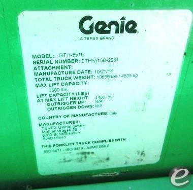 2012 Genie GTH5519