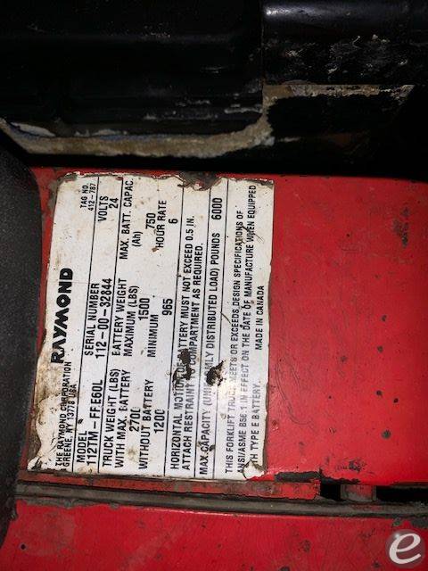 2000 Raymond 112TM-FRE60L Electric ...