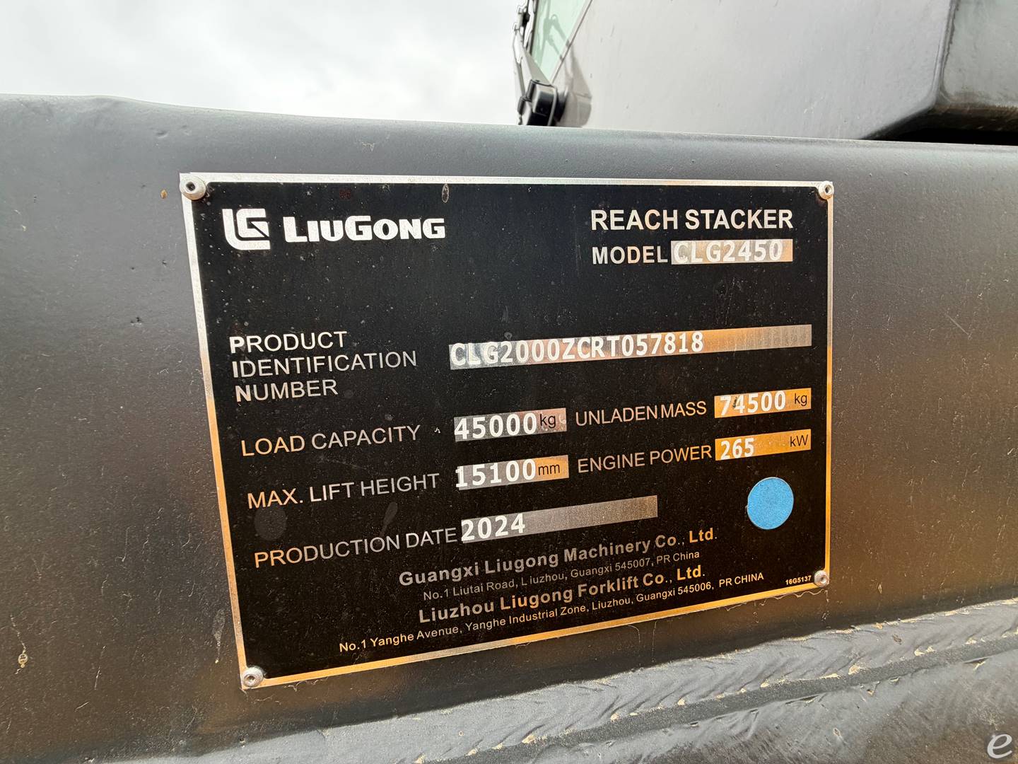 2024 Liugong CLG2450