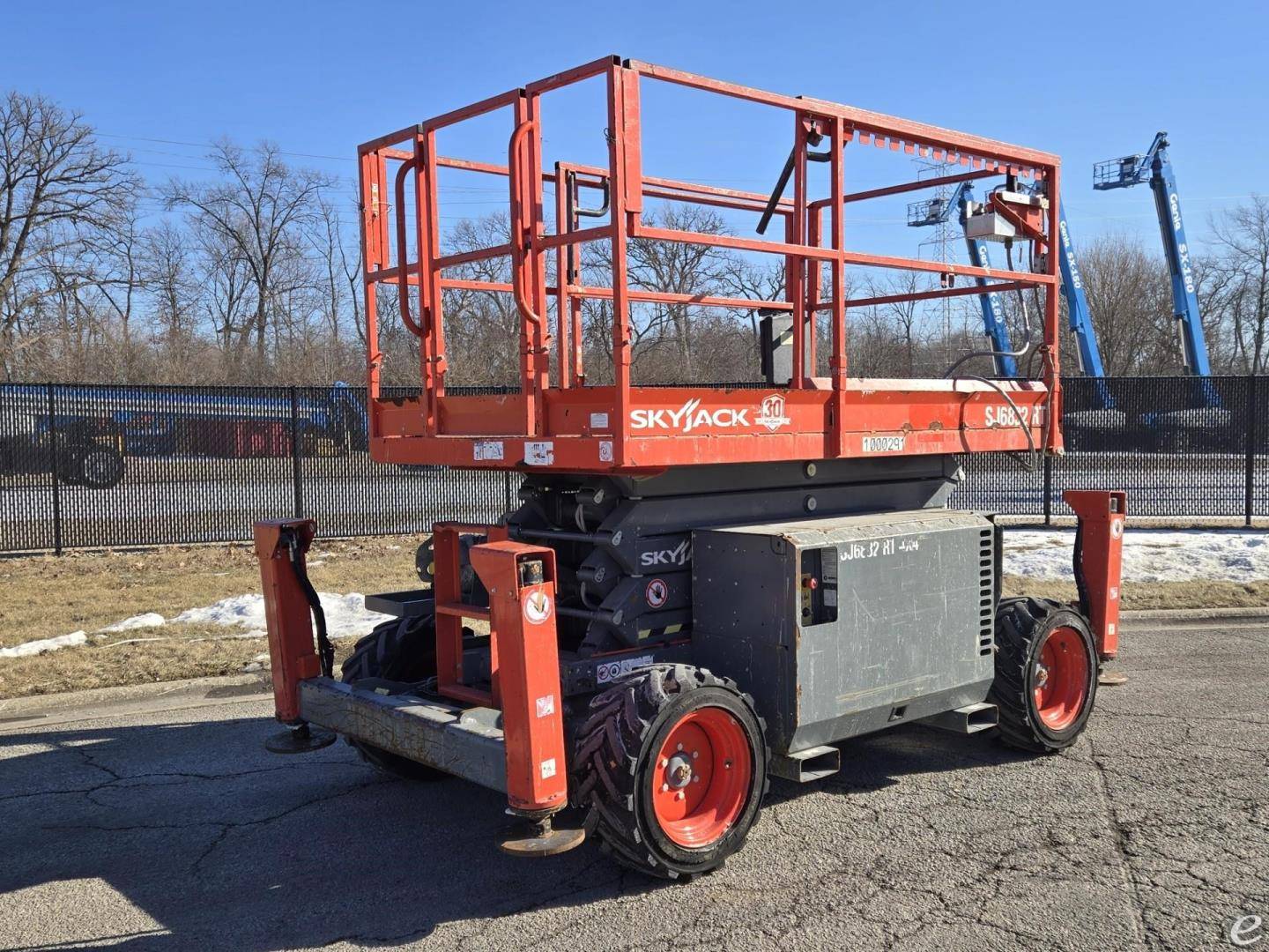 2016 Skyjack SJ6826RT Dual Fuel Scissor Lift - 123Forklift