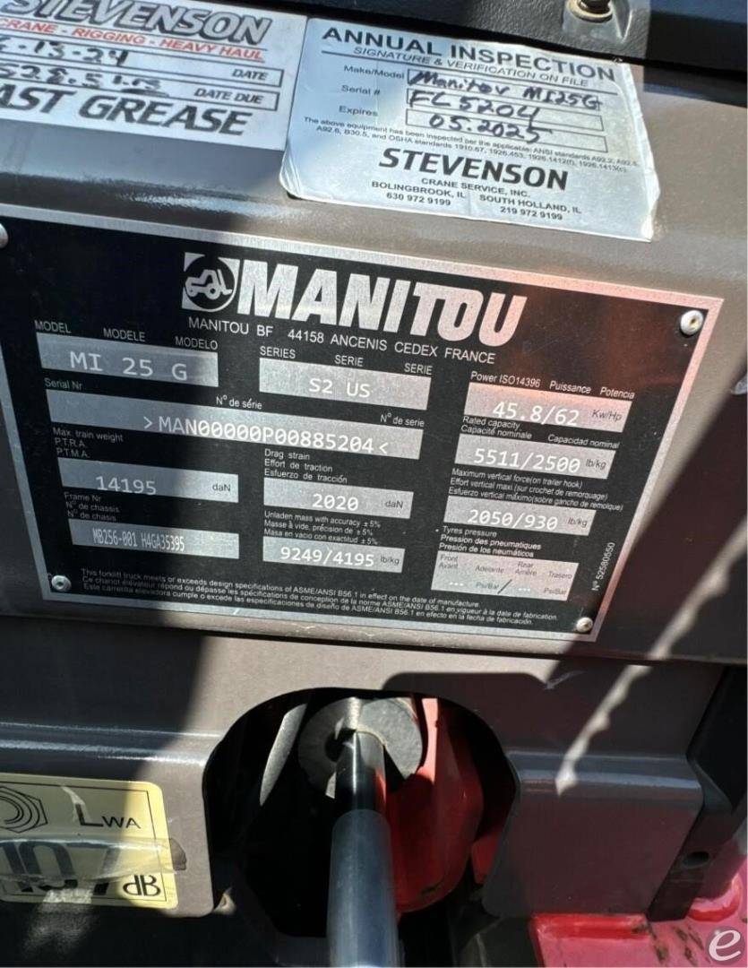 2022 Manitou MI25G