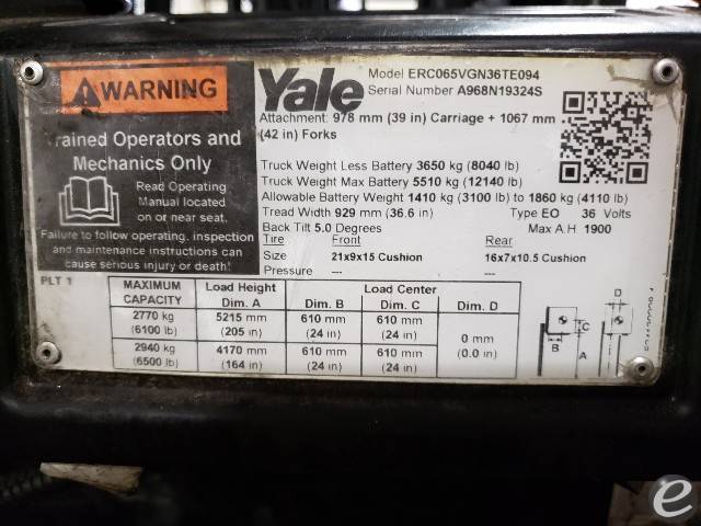 2018 Yale ERC065VGN36TE094