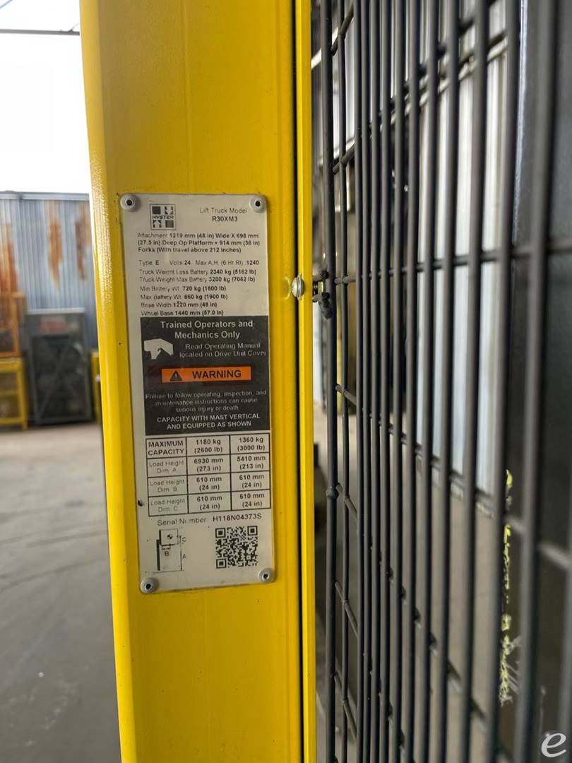 2018 Hyster R30XM3 Electric Order Picker - 123Forklift