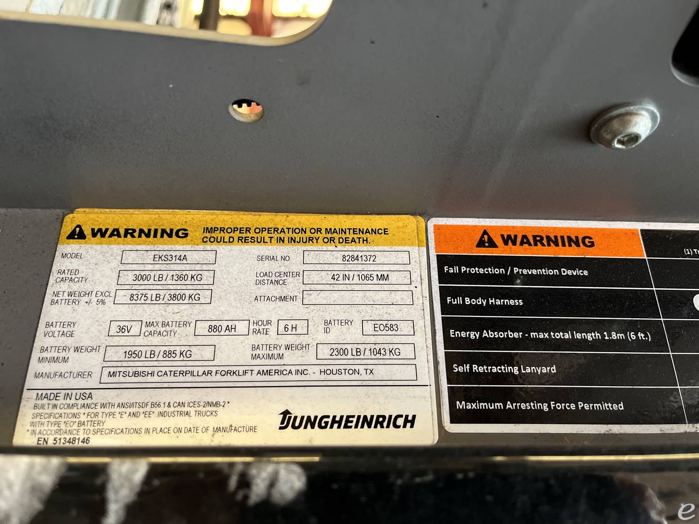 2019 Jungheinrich EKS314