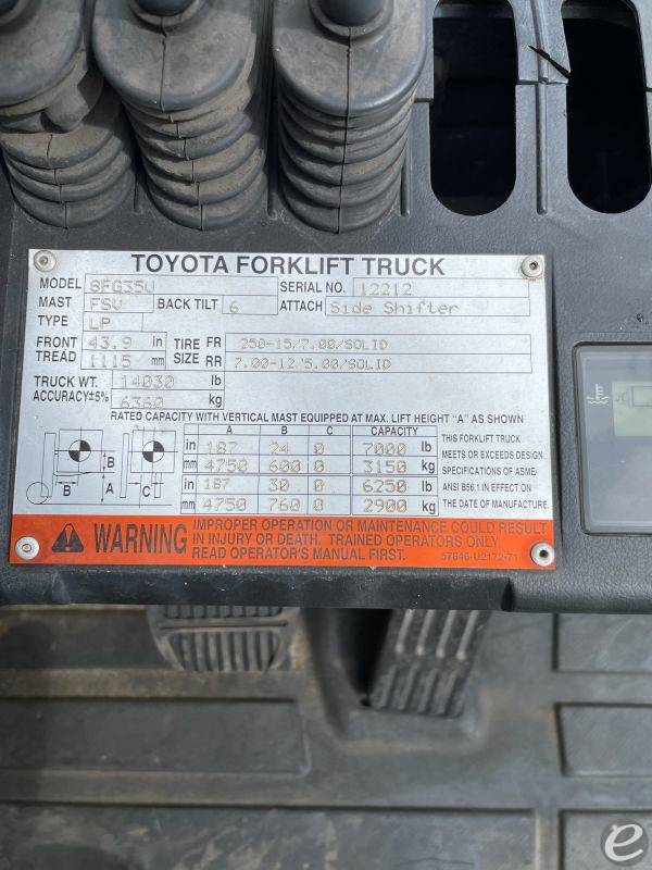 2016 Toyota 8FG35U