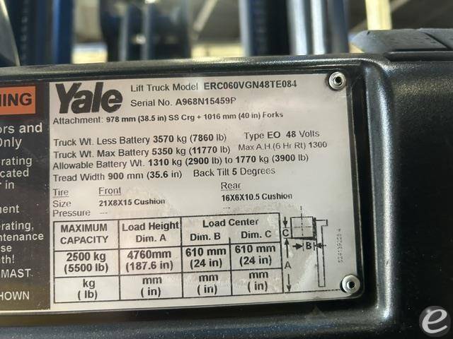 2016 Yale ERC060VG