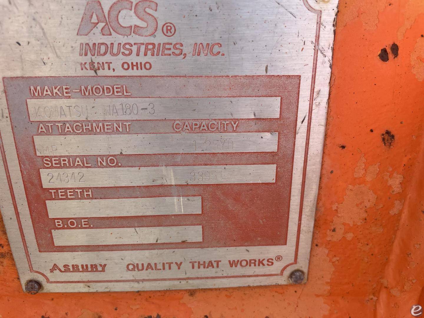 1997 Komatsu WA180-3L