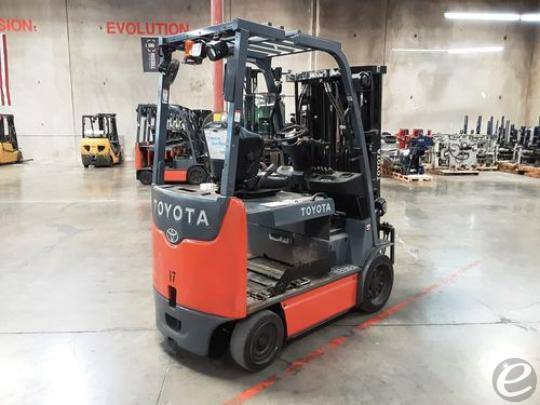 2017 Toyota 8FBCHU25 Electric Forklift - 123Forklift