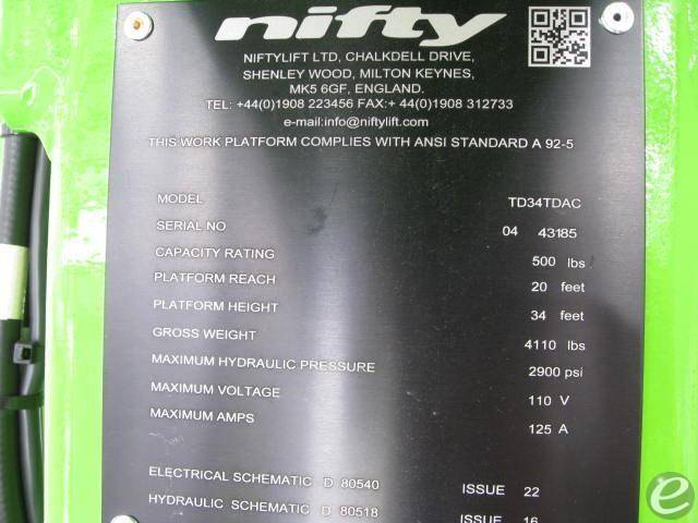 2024 NiftyLift TD34T