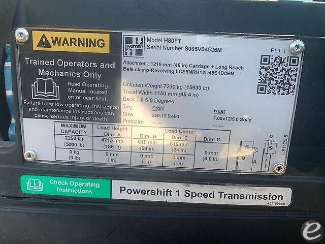 2014 Hyster H80FT LP Gas Forklift - 123Forklift