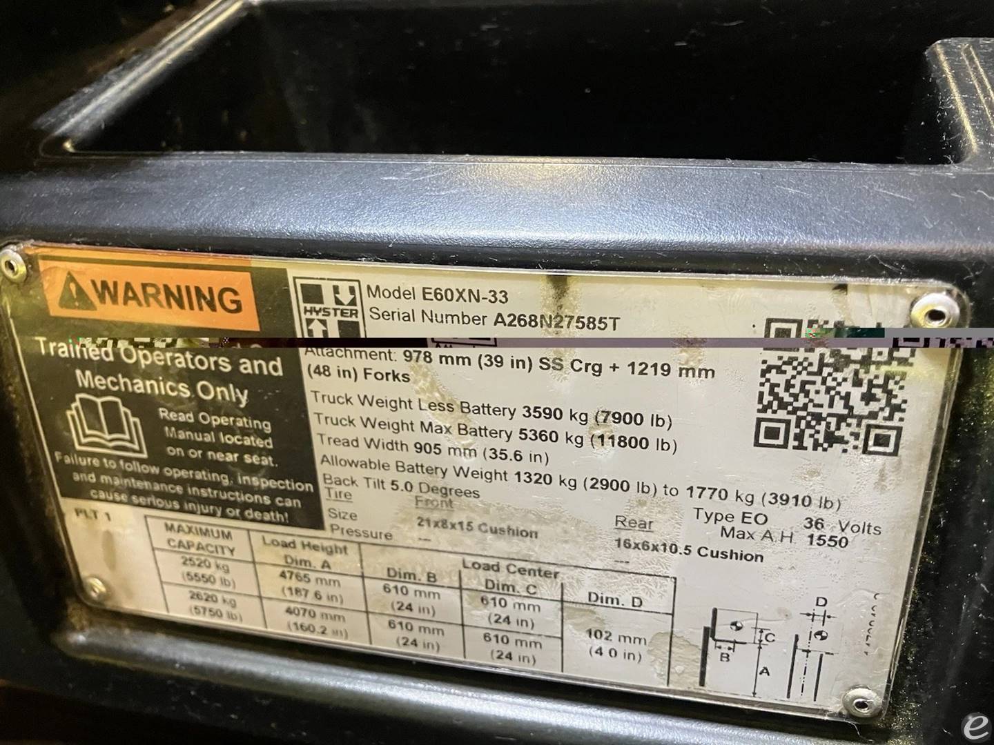 2019 Hyster E60XN-33