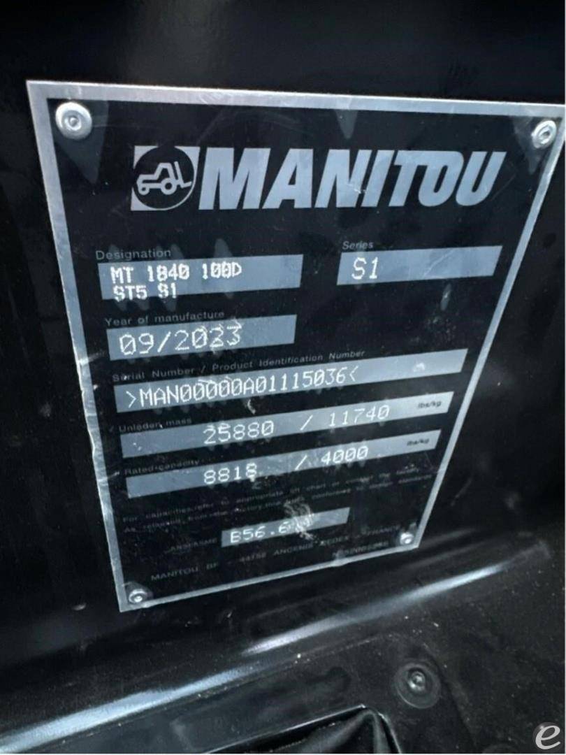 2024 Manitou MT1840